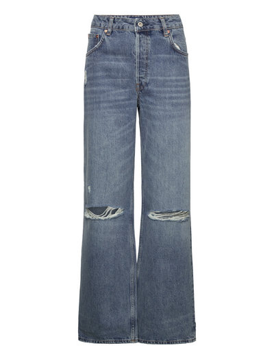 GANT D2. Hw Relaxed Straight Rip Jeans - Wide leg jeans - Boozt.com