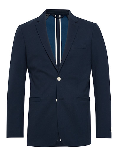 D1. Washable Jersey Pique Blazer Blazer Jackett Blau GANT