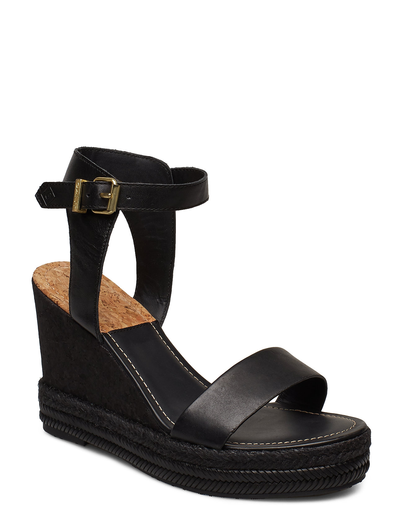 San Diego Wedge Sandal Sandalette Met Hak Espadrilles Zwart Gant gant kopen in de aanbieding