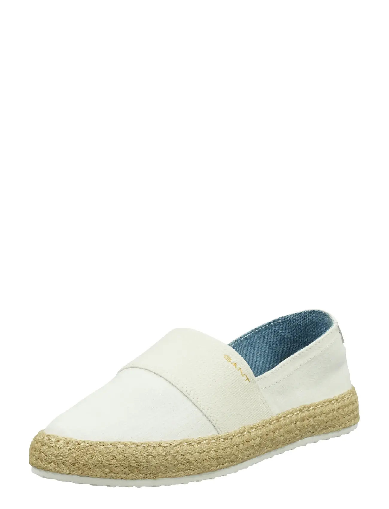 GANT Raffiaville Espadrille, 37, White, Espadriller > Flade Espadriller, Dame
