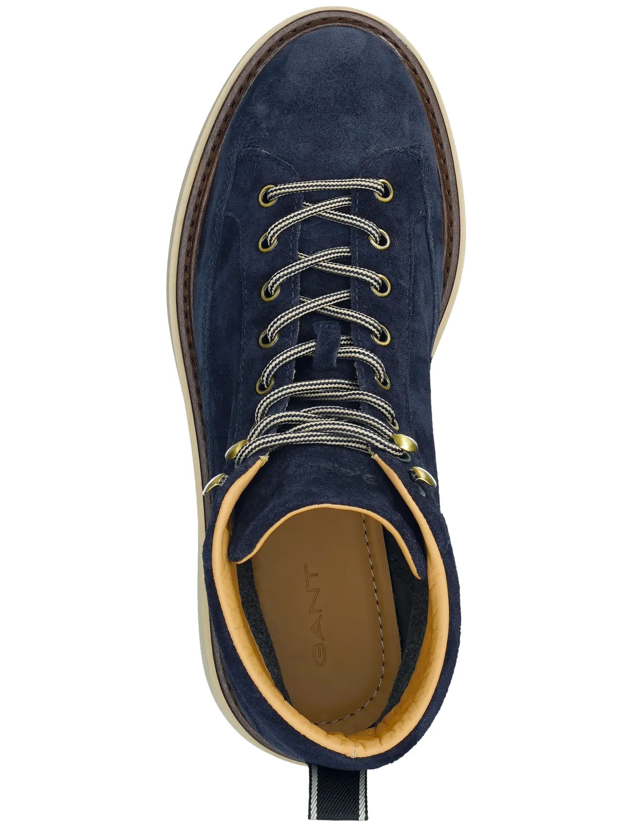 GANT Hillprep Mid Boot, 46, Navy, Boots - Lace Up Boots, Herre