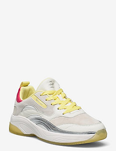 Calinne Sneaker - chunky sneakers - white/yellow