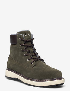 Raymo Mid Boot - støvler med snøre - ivy green/dark brown