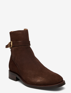 Fayy Mid Boot - flat ankle boots - dark brown