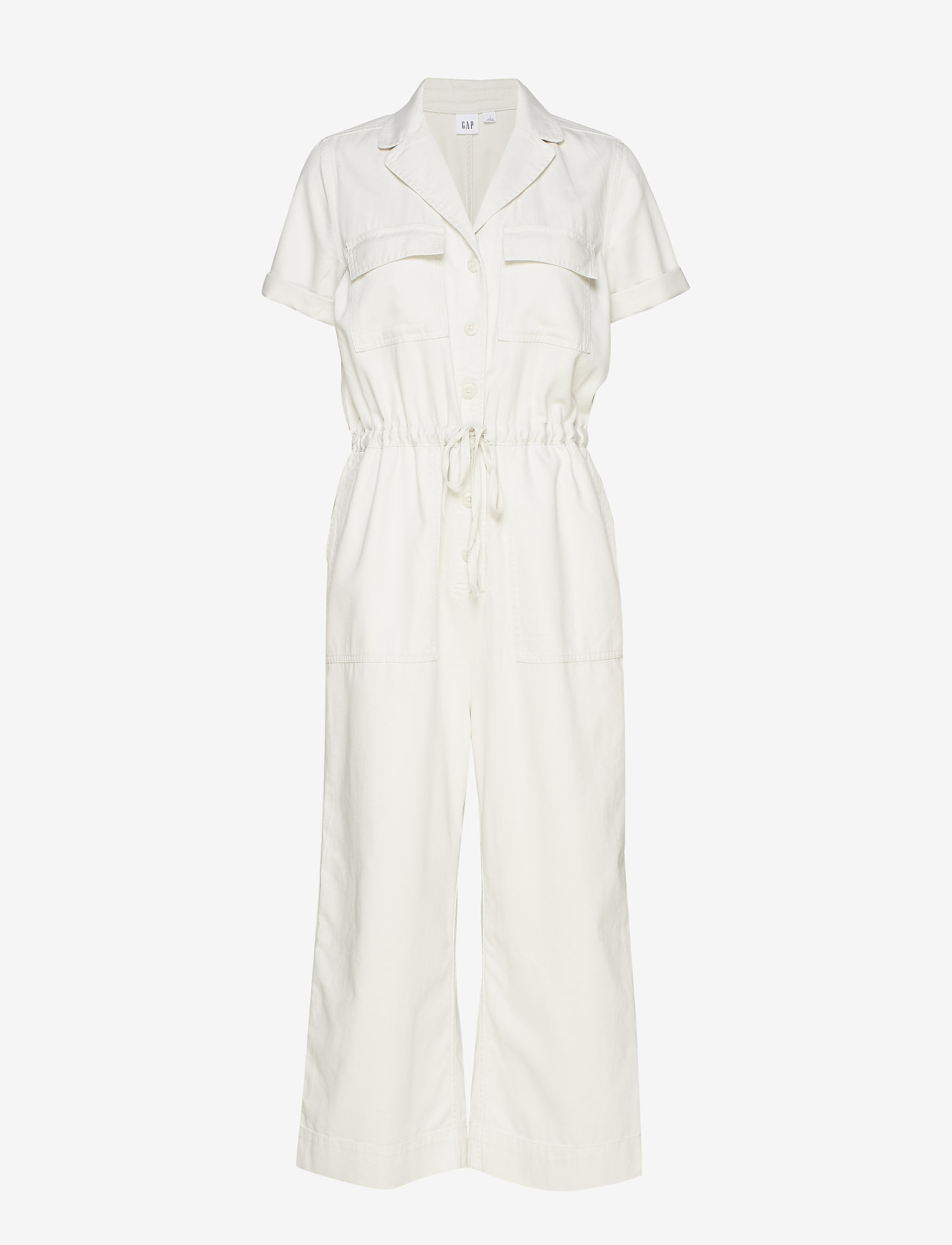 gap white jumpsuit