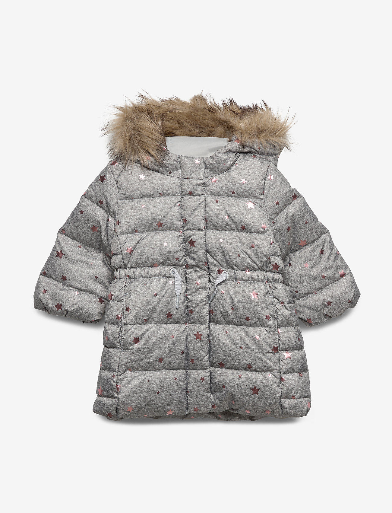 gap gold puffer jacket