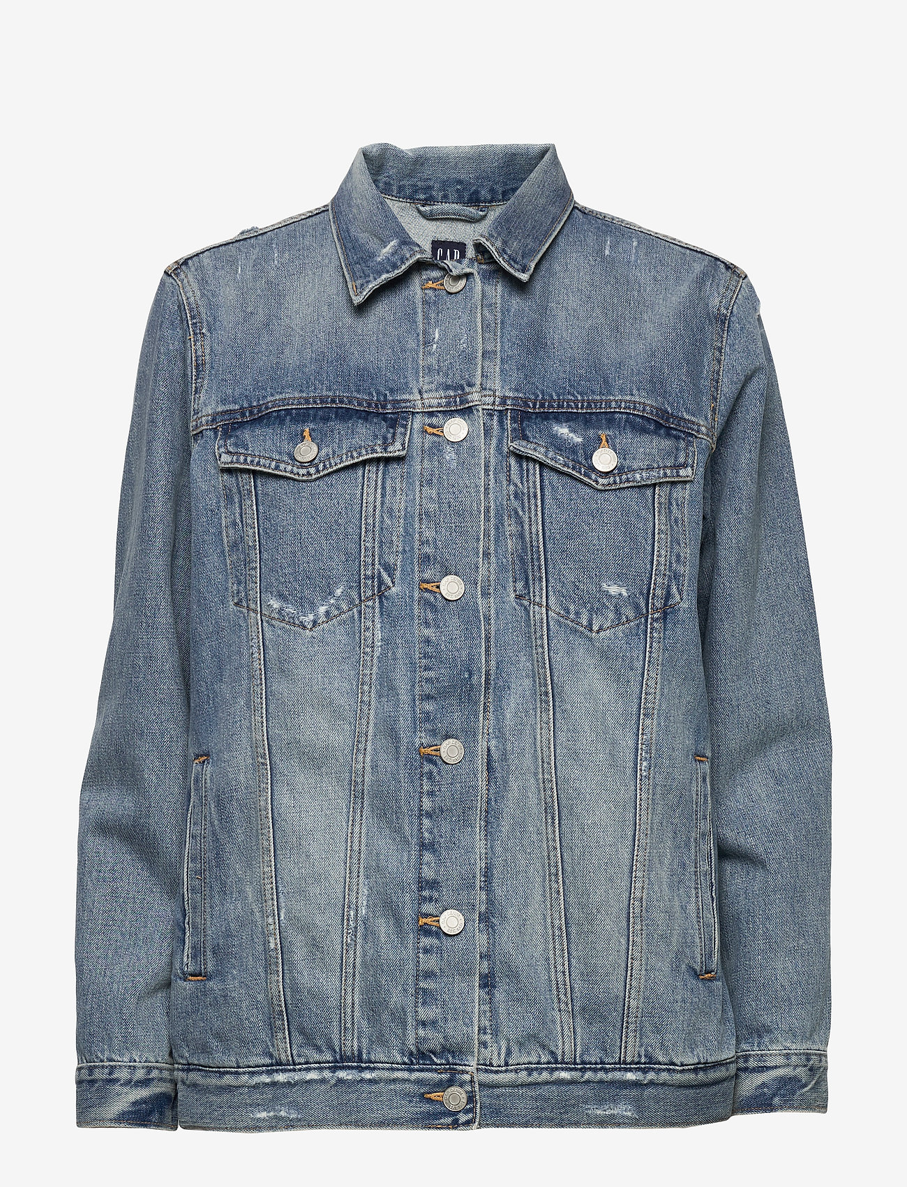gap distressed denim jacket