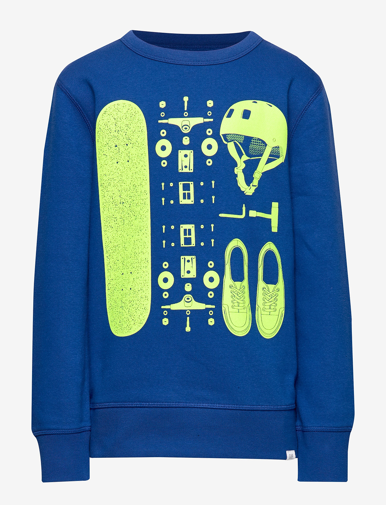 blue graphic sweatshirt