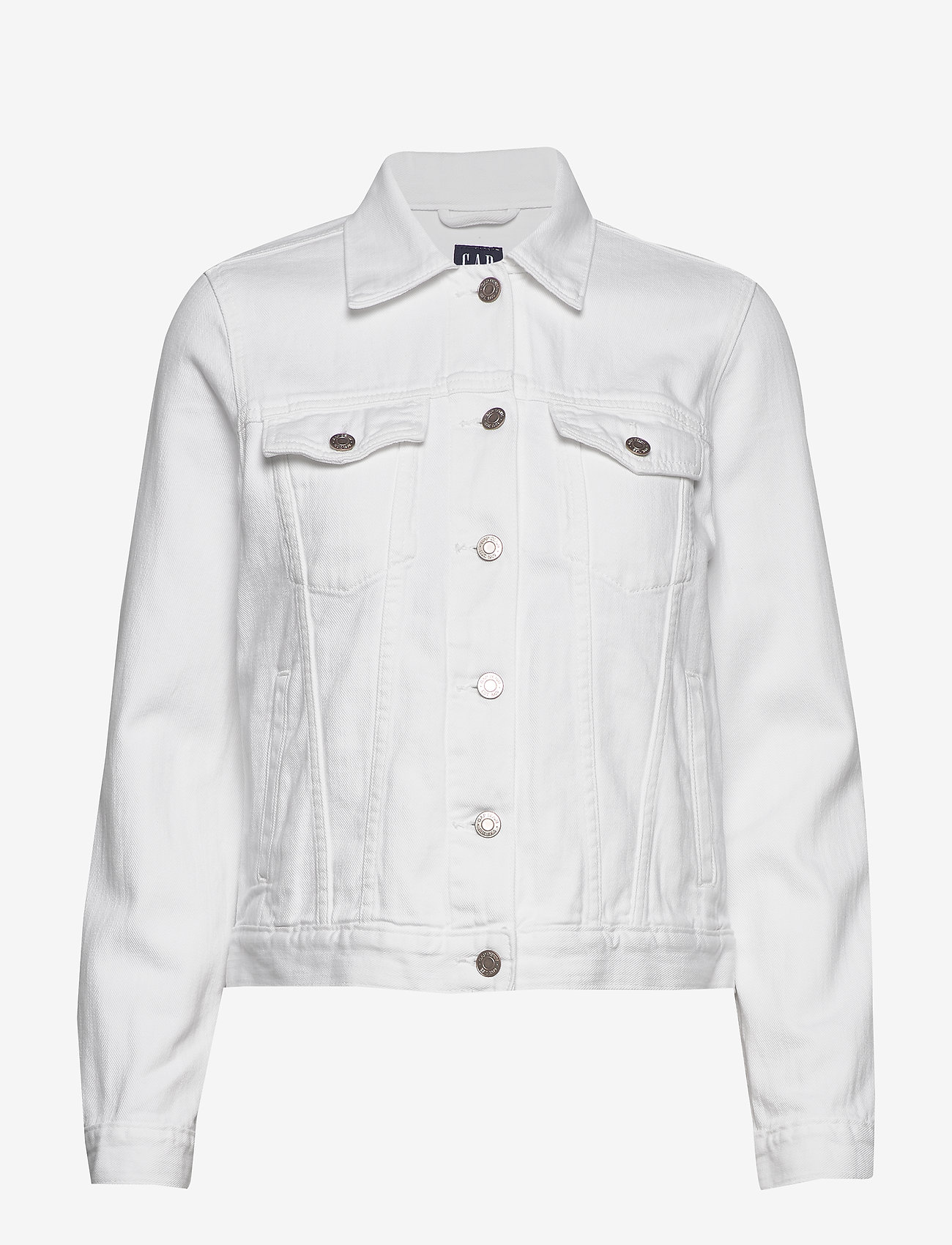 white denim jacket gap