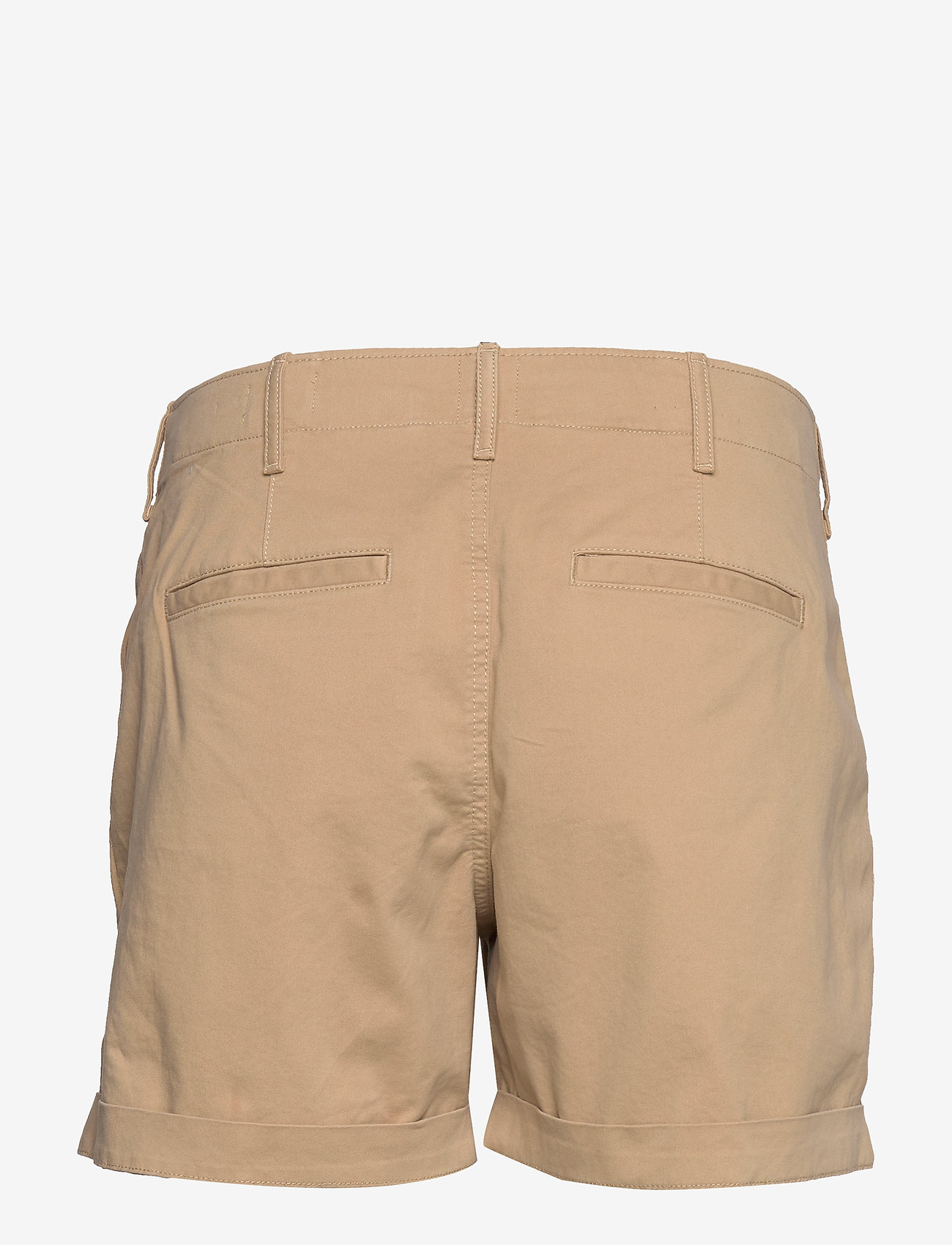 high rise khaki shorts