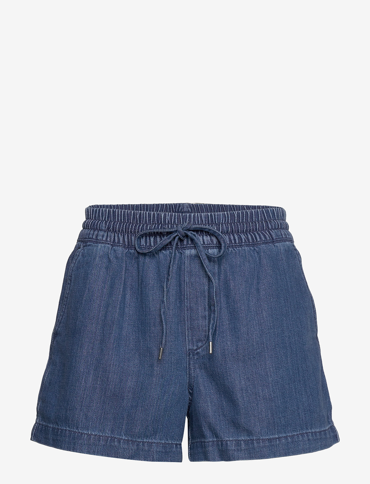 low rise twill shorts