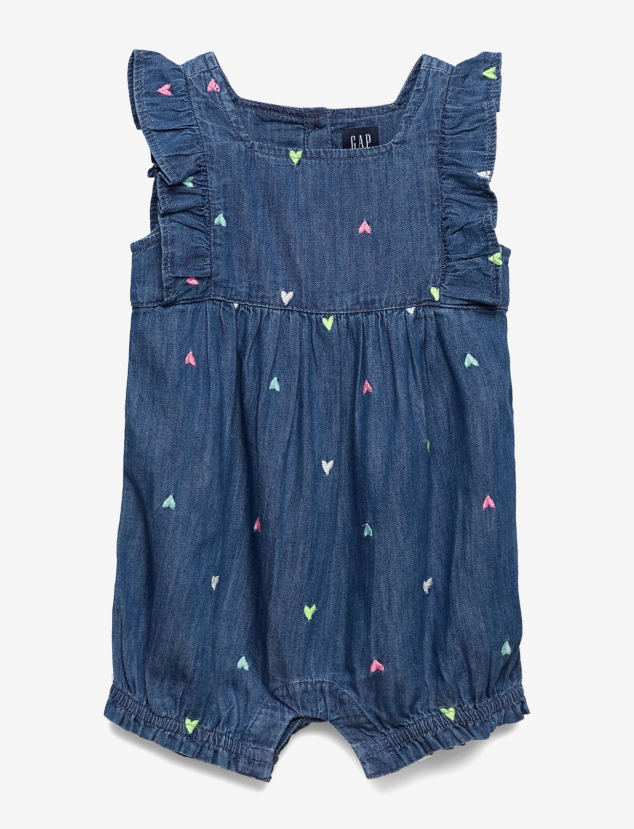 Baby Gap Ruffle Denim Onepiece (Medium Wash) (319 kr) GAP