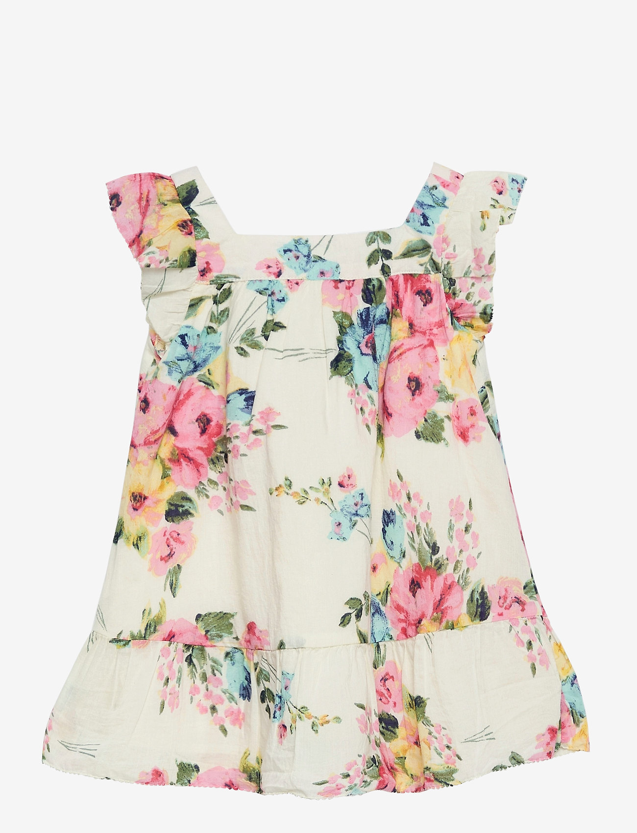 floral ruffle dress