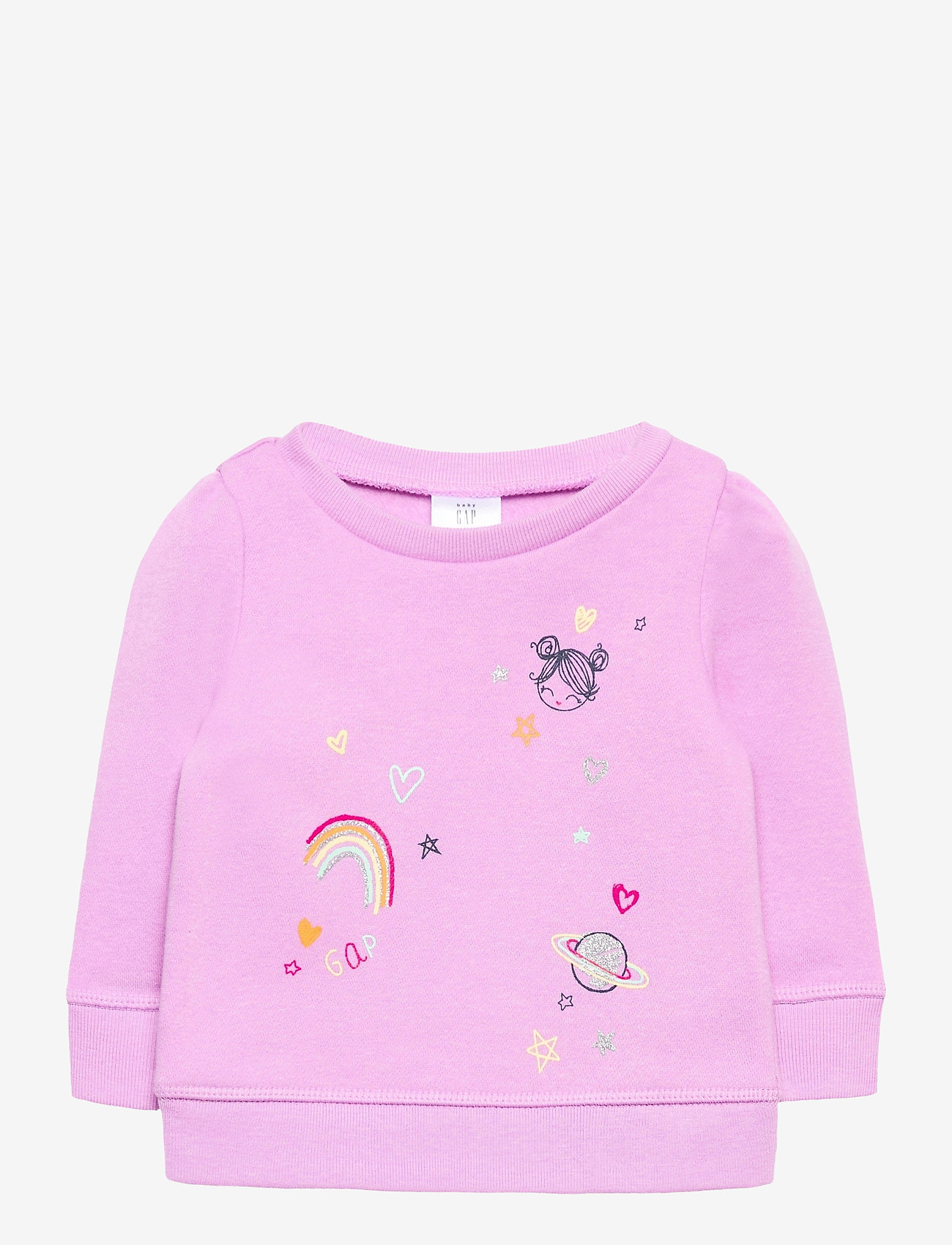 Toddler Crewneck Sweatshirt Purple Rose 16 10 Gap Boozt Com