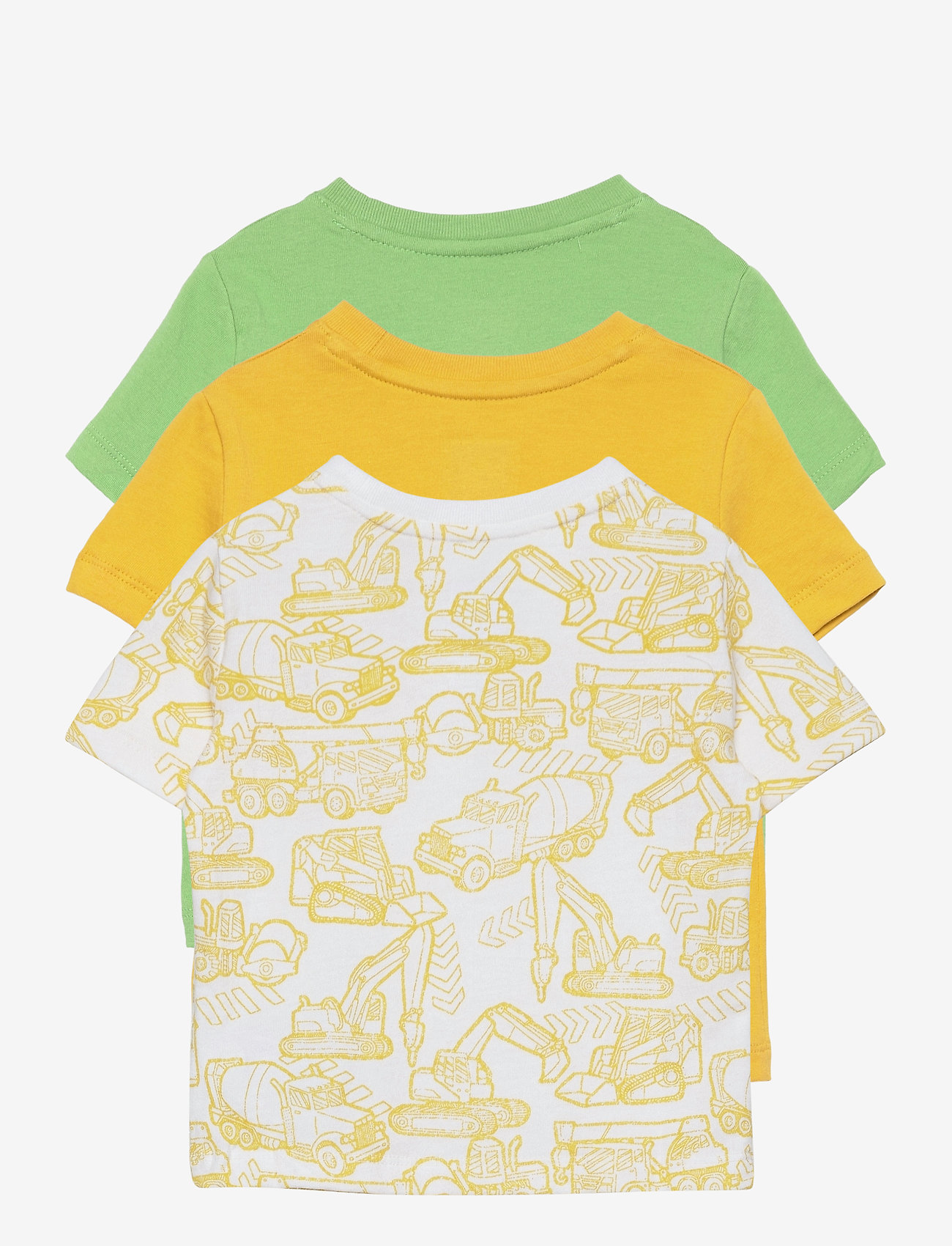 Toddler Organic Mix And Match T Shirt 3 Pack Yellow Sundown 23 Gap Boozt Com