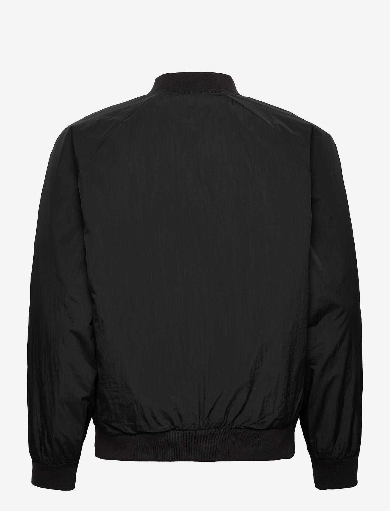 black nylon bomber