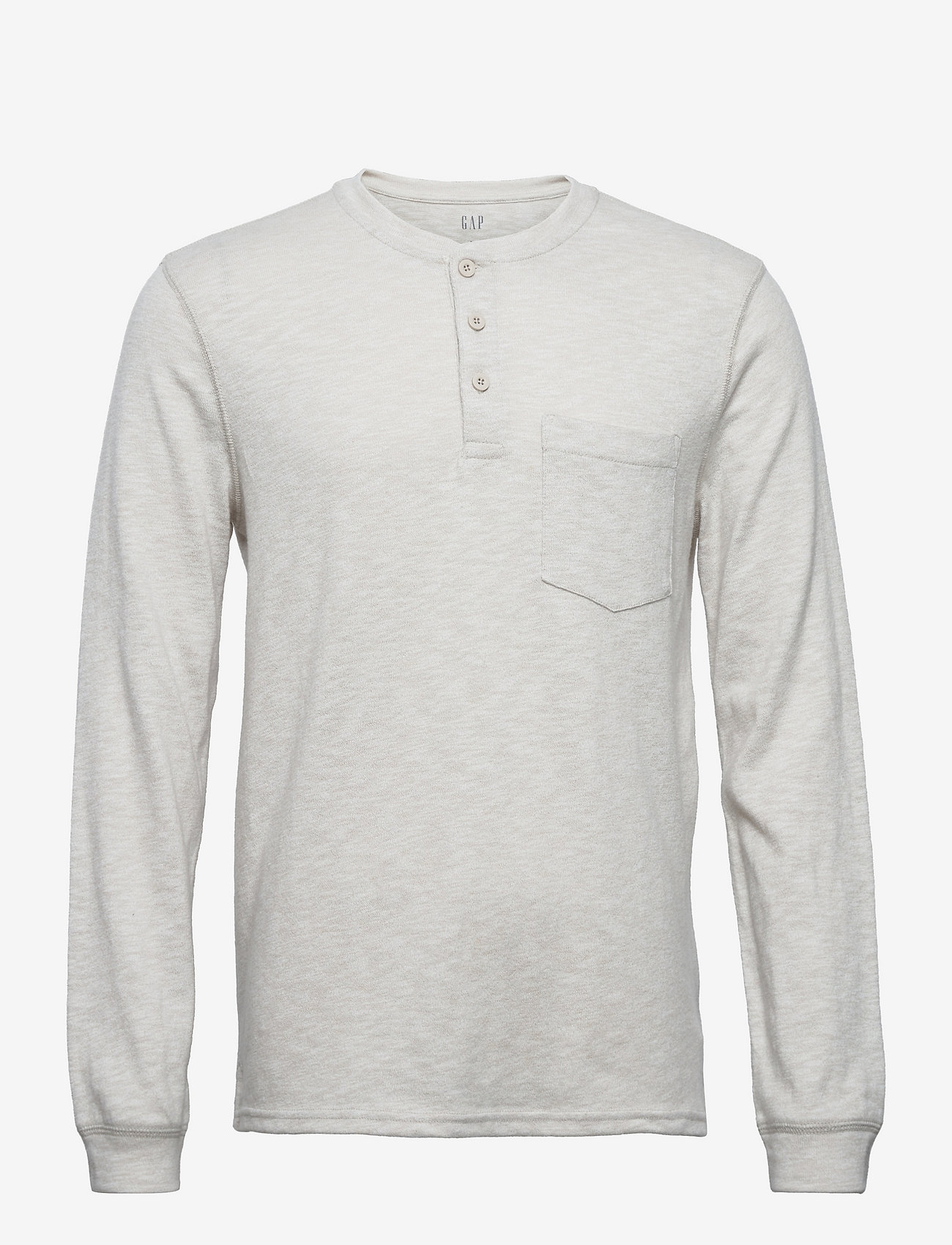 GAP Marled Henley Long Sleeve T-shirt 