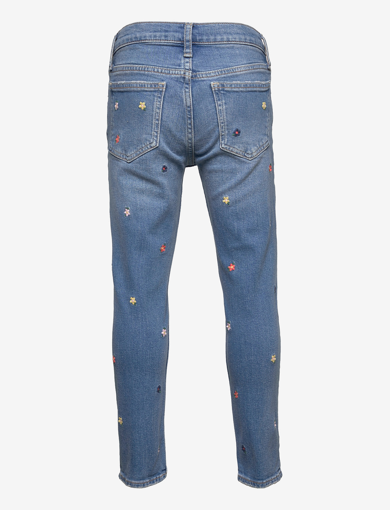 Rise Embroidered Pencil Slim Fit Jeans 