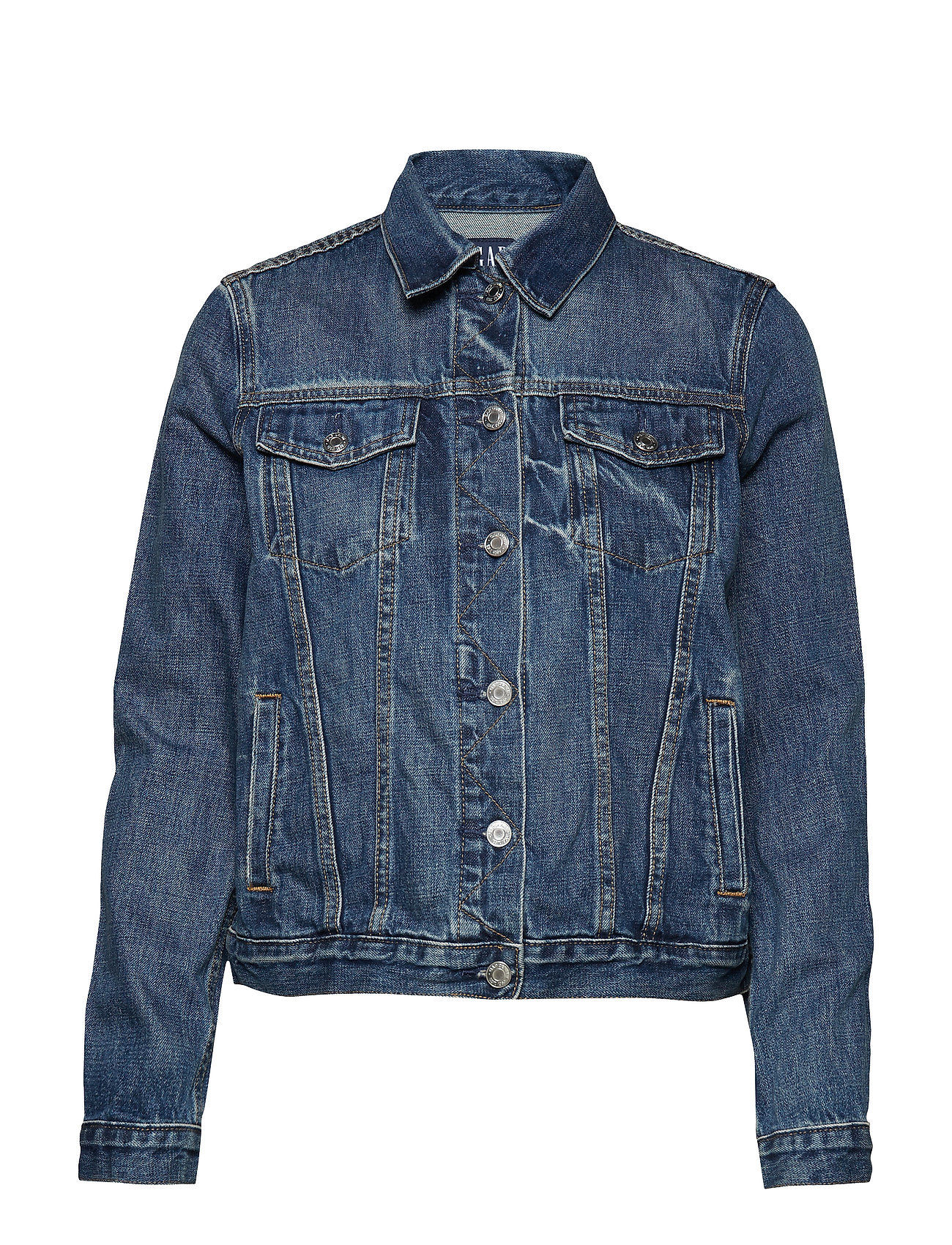 Icon Jkt Saddle Blue Jeansjack Denimjack Blauw Gap gap kopen in de aanbieding