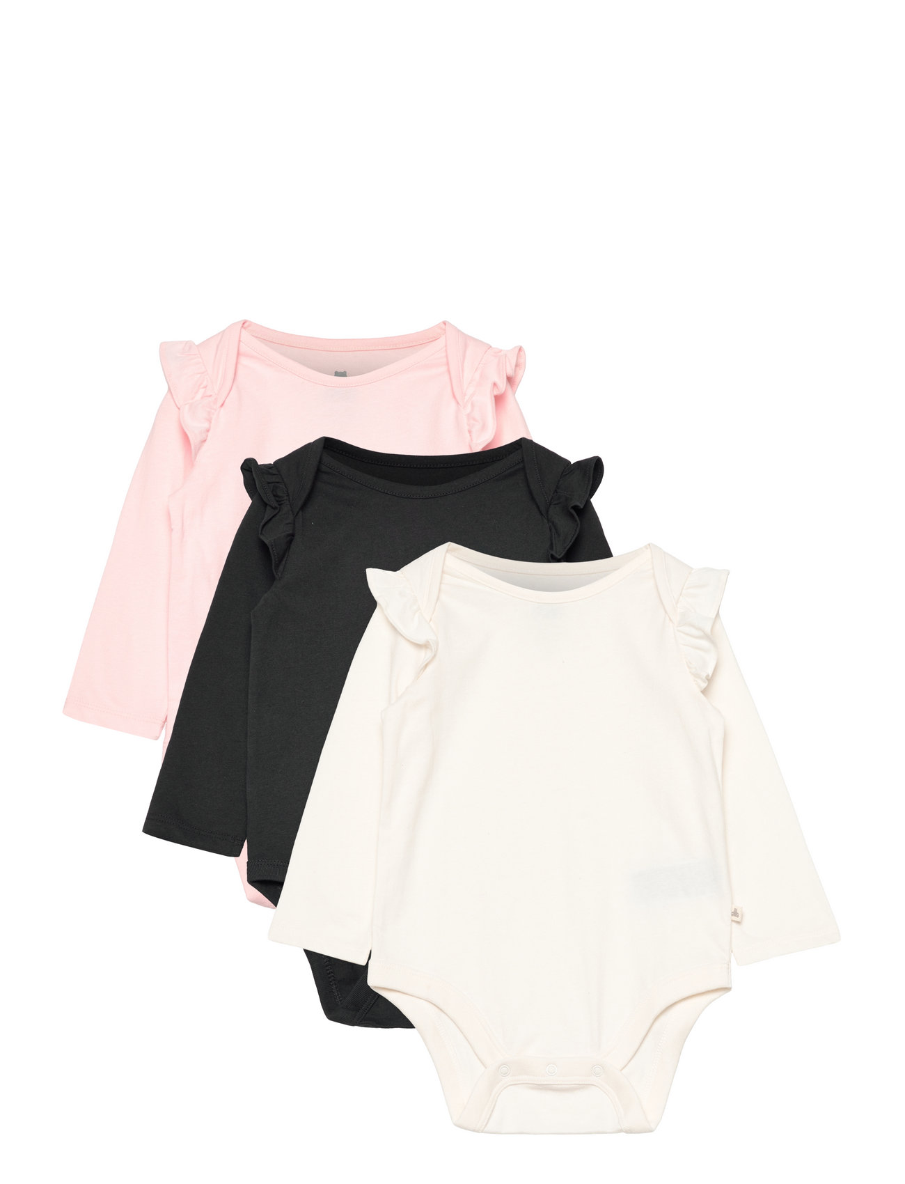 Baby 100% Organic Cotton Mix And Match Ruffle Bodysuit (3- (Multi), 182.66 kr | udvalg designer mærker | Booztlet.com