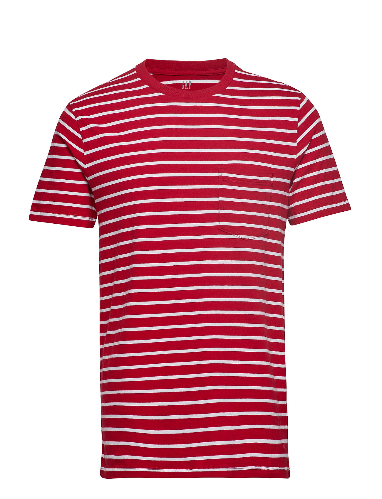 gap red and white striped shirt