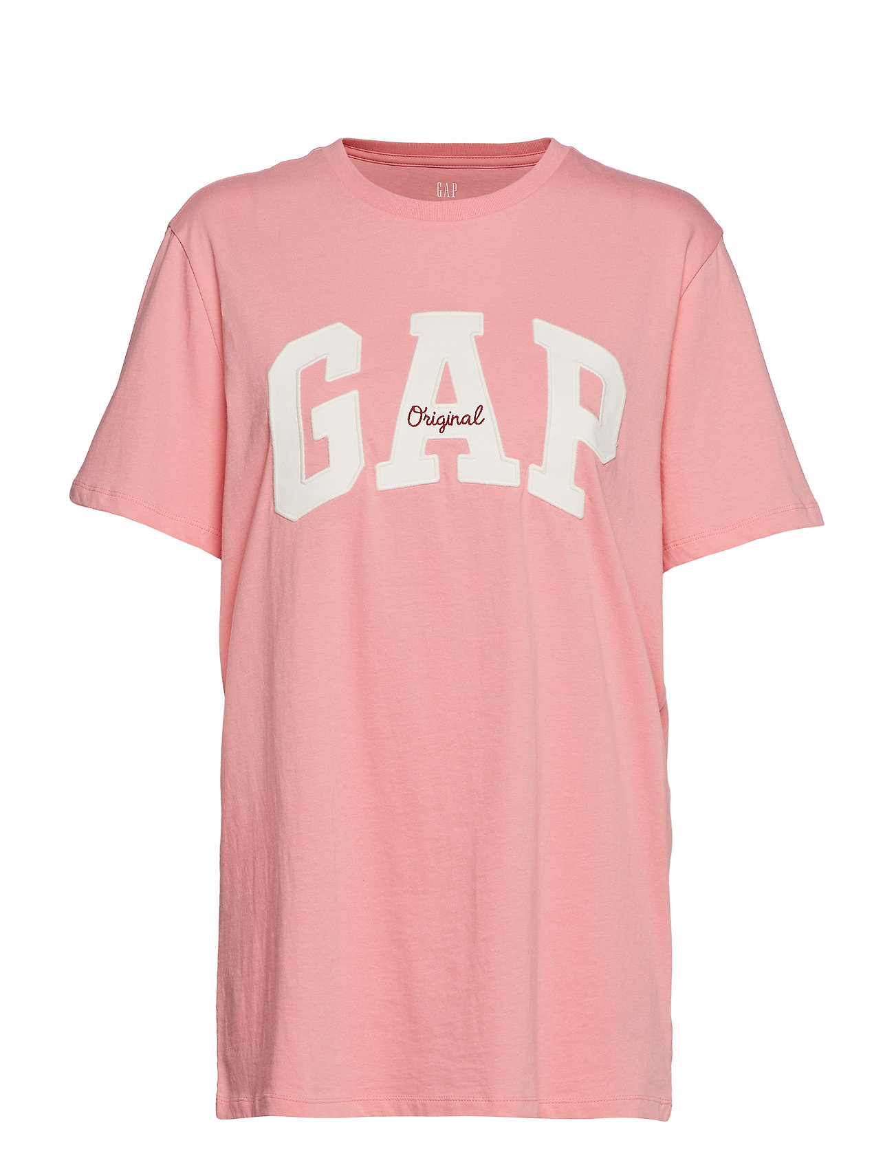 Gap Logo Crewneck T Shirt Coral Frost 12 Gap Boozt Com