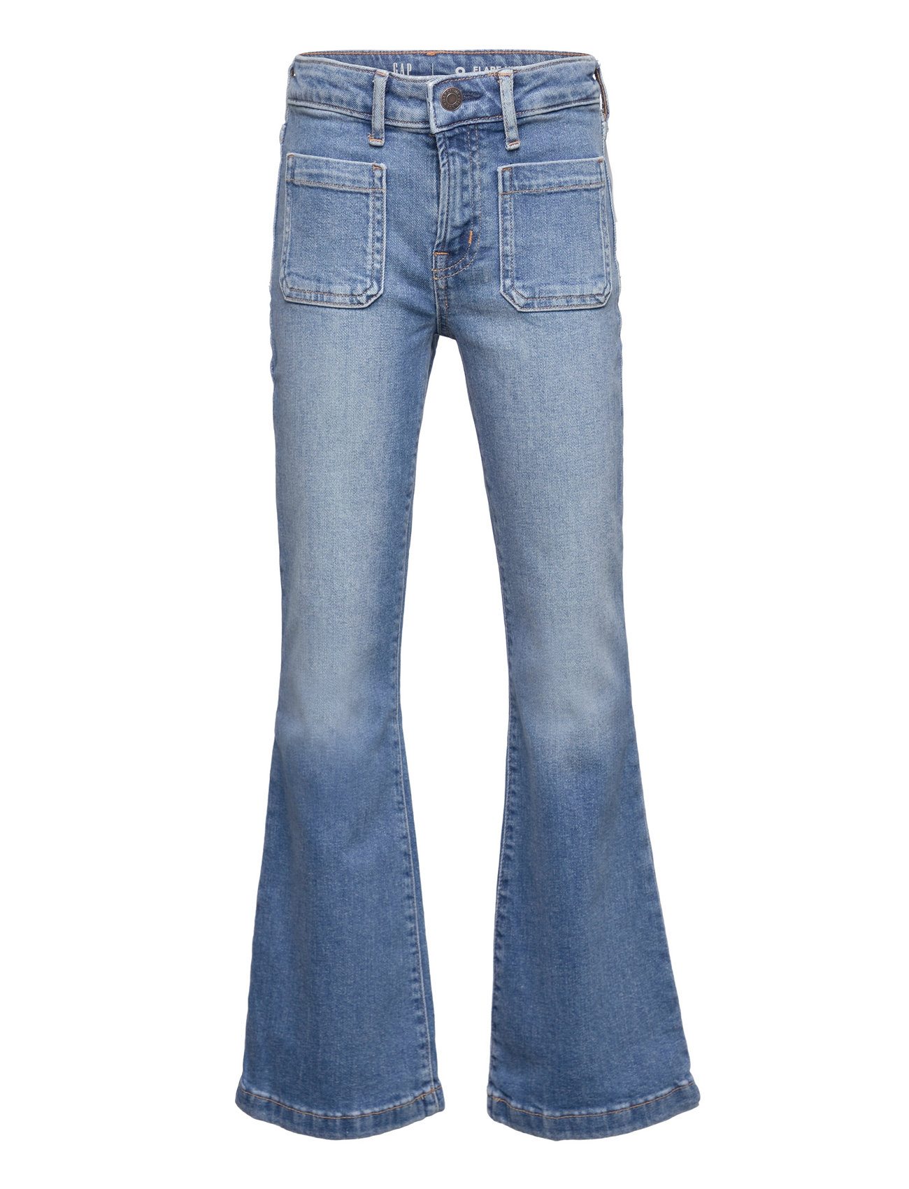 GAP Kids High Rise Flare Jeans With Washwell – bottoms – shop at Booztlet