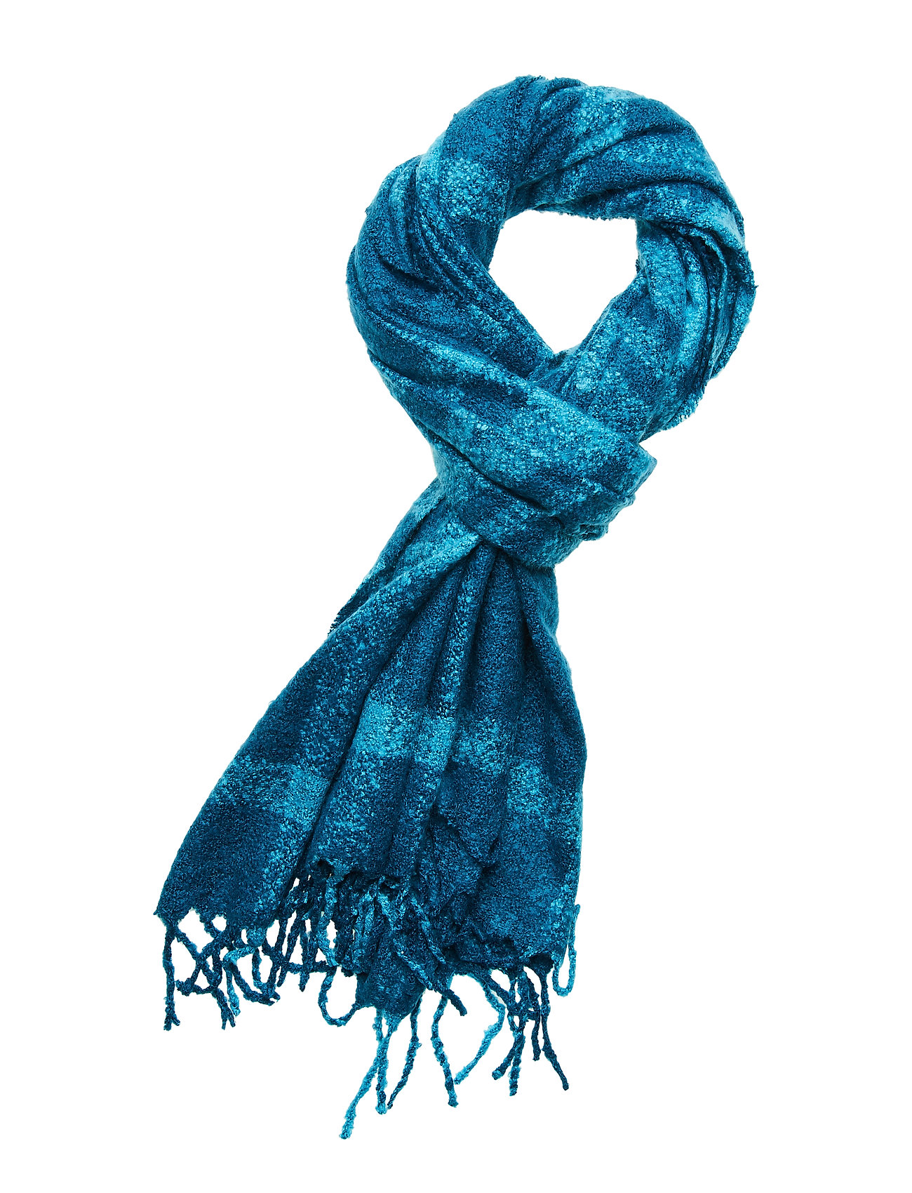 GAP Cozy Boucle Fringe Scarf Blå [Color: TRULY TEAL ][Sex: Women ][Sizes: ONE SIZE ]