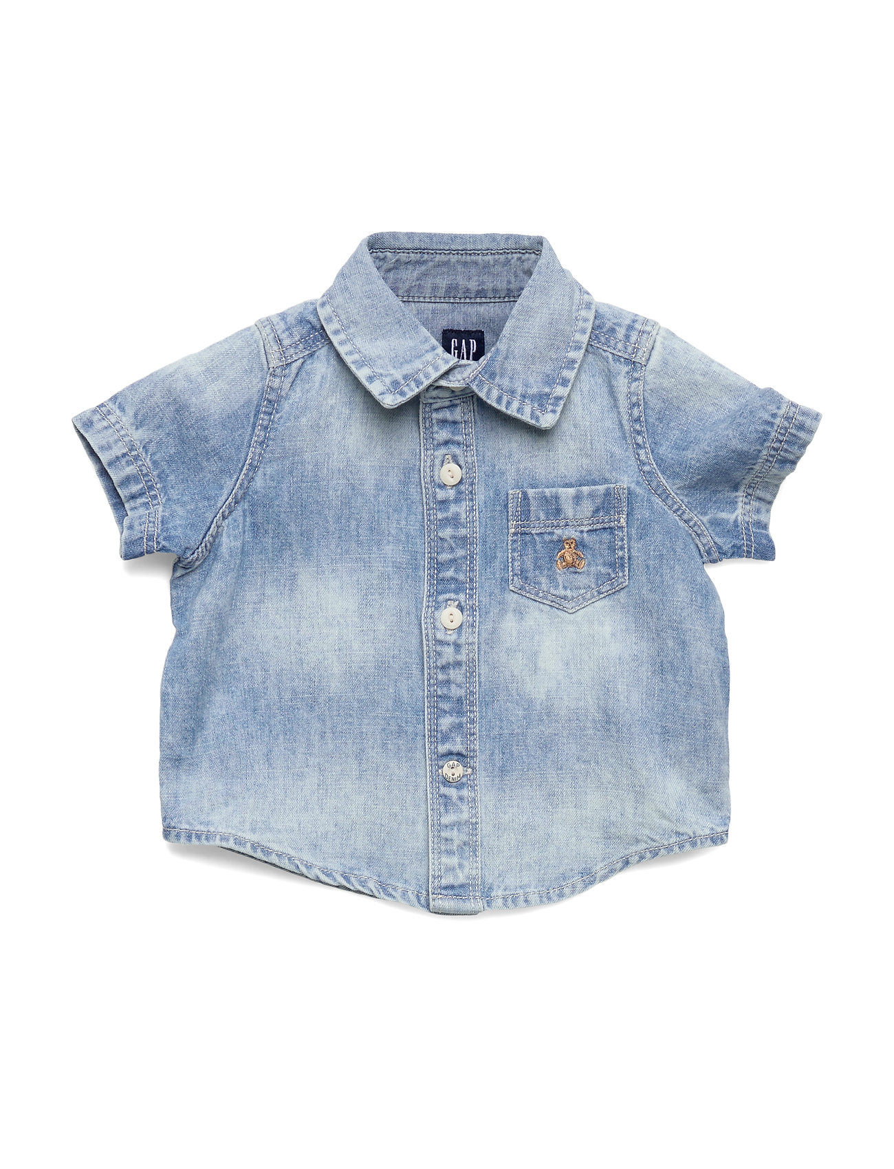 GAP Baby Denim Short Sleeve Shirt (Light Wash Indigo 118), (24.05 ...