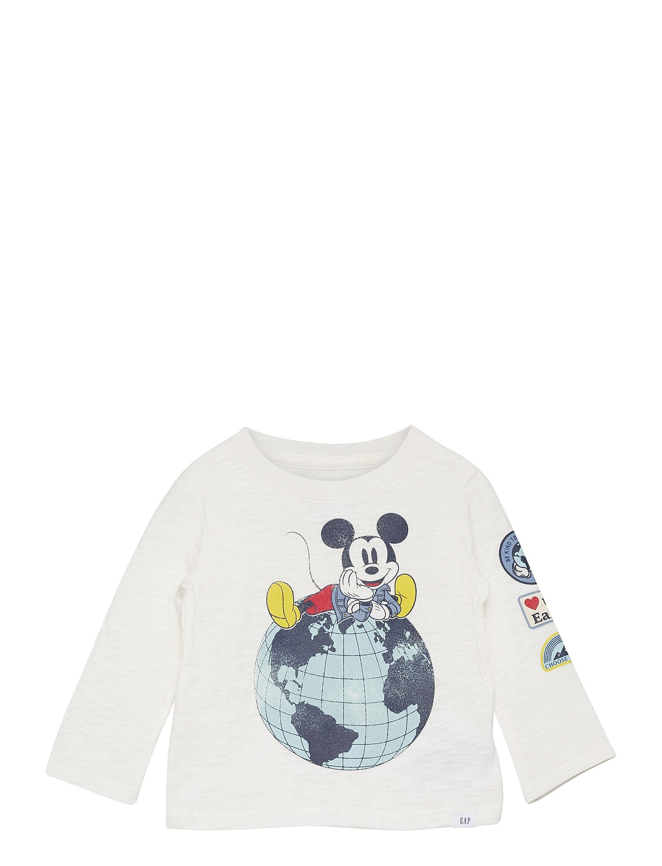 Babygap | Disney Mickey Mouse Graphic T-Shirt T-shirts Long-sleeved T-shirts Valkoinen GAP
