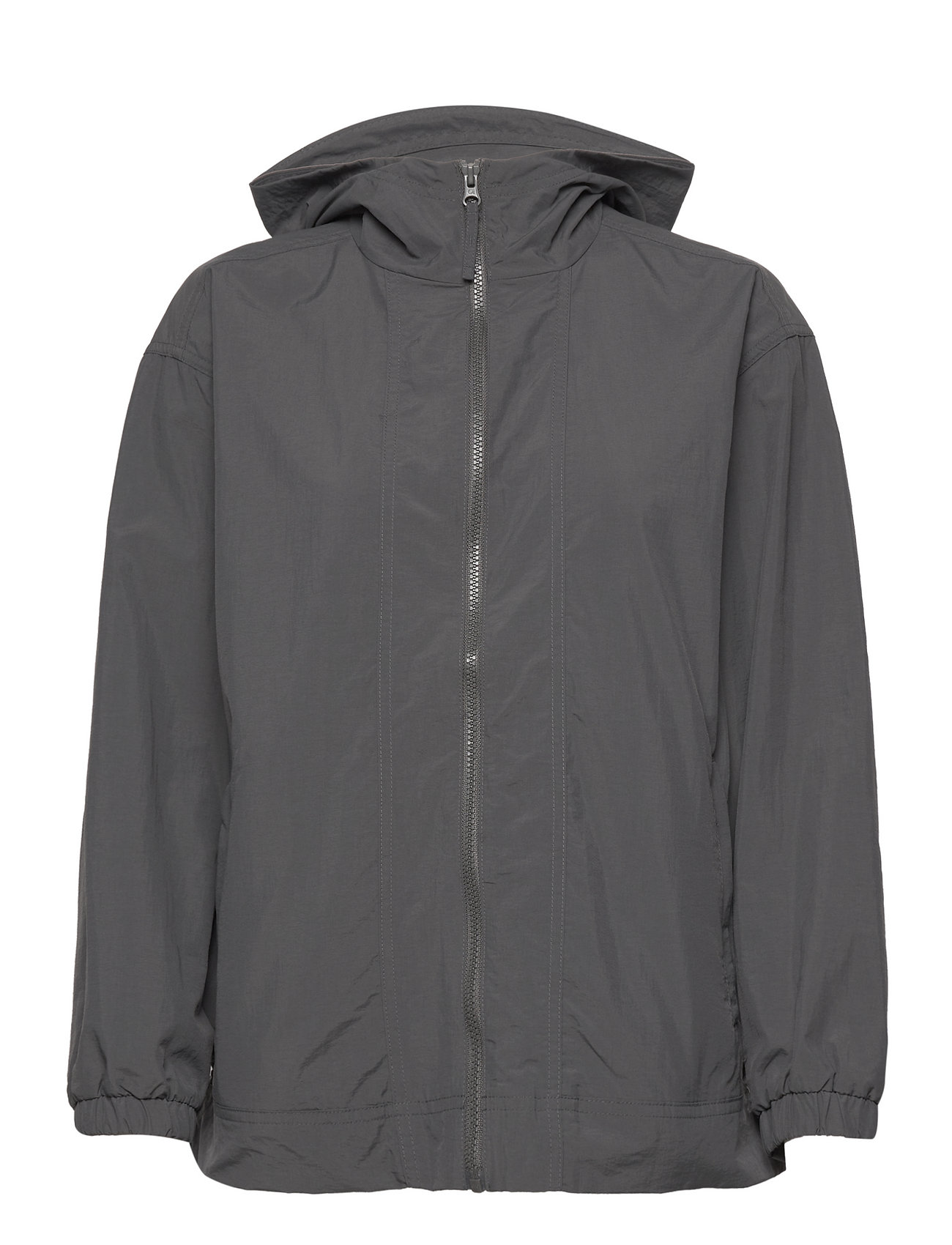 Gapfit Crinkle Nylon Hooded Jacket Outerwear Jackets Windbreakers Grå GAP