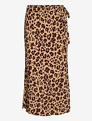 leopard midi skirt gap