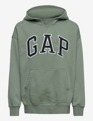 Teen Gap Logo Hoodie - GASOLINE GREEN