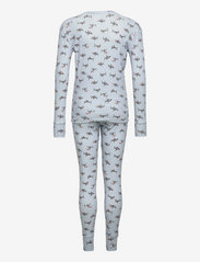 GAP - Kids 100% Organic Cotton Holiday Print PJ Set - pyjamas - ice blue 740 - 1
