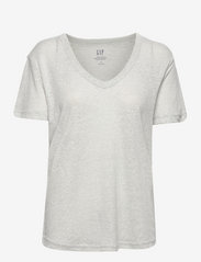 GAP Linen Blend V-neck T-shirt - T 