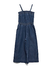 denim crop jumpsuit