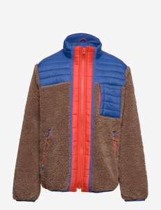 Kids Sherpa Tech Zip-Up Jacket - fleece jackets - squirrel