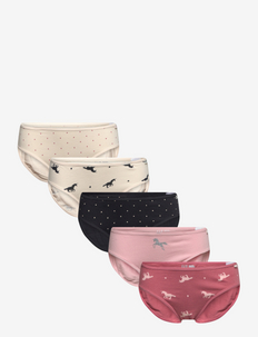 Kids Organic Cotton Unicorn Bikini Briefs (5-Pack) - slips - multi