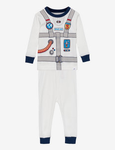 babyGap 100% Organic Cotton Astronaut Graphic PJ Set - sets - new off white