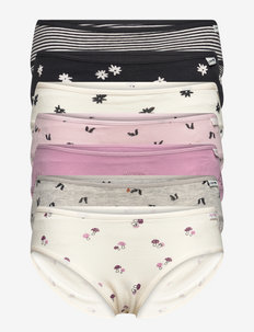 Kids Organic Cotton Printed Bikini Briefs (7-Pack) - naktiniai ir apatiniai drabužiai - multi