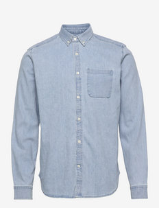 Denim Pocket Shirt - basic skjorter - medium indigo