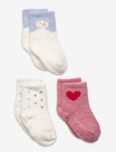Baby Cozy Holiday Socks (3-Pack) - socks & underwear - ice blue 740