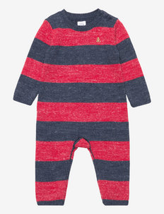 Baby Stripe Sweater One-Piece - met lange mouwen - navy uniform