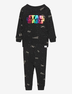 babyGap | Star Wars&#153; 100% Organic Cotton Print PJ Set - treniņtērpi - true black