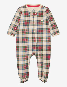 Baby 100% Organic Cotton PJ One-Piece - pyjamas - french vanilla