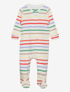 Baby 100% Organic Cotton First Favorite One-Piece - langärmelig - new off white