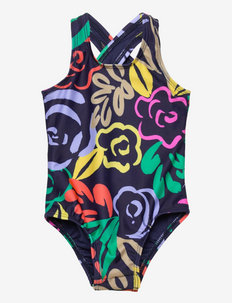 Toddler Recycled Floral Swim One-Piece - sportkleding - sp feb floral navy
