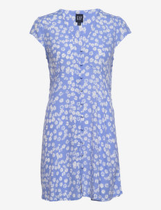LENZING&#153; ECOVERO&#153; Cap Sleeve Mini Dress - summer dresses - blue floral