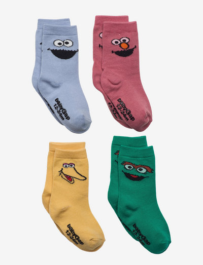 babyGap | Sesame Street Crew Socks (4-Pack) - skarpetki - multi
