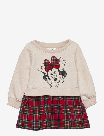 babyGap | Disney Minnie Mouse Graphic Mix Media Dress - long-sleeved baby dresses - minnie adorable